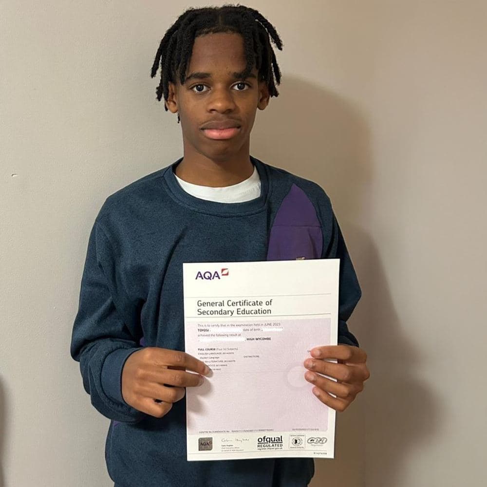 Toyosi with his results